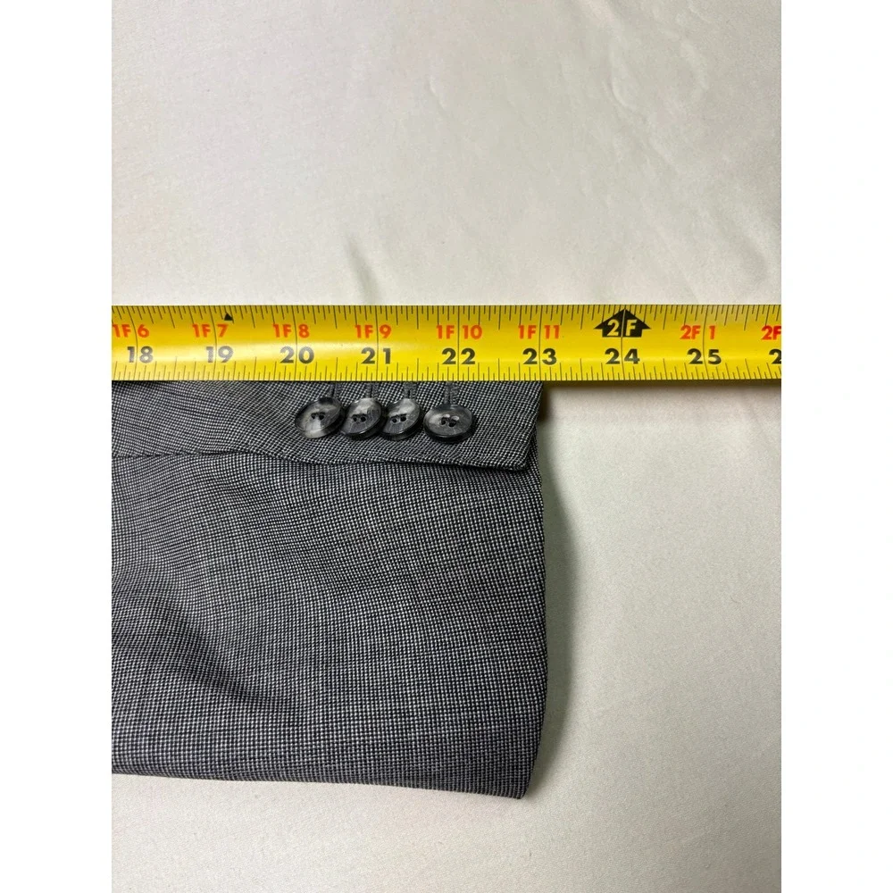 Suitsupply Lazio Slim Fit Blazer Grey Vitale Barberis Canonico Wool Mens 36R 46